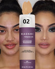 Waterproof Concealer Foundation Long Lasting Coverage for Dark Skin