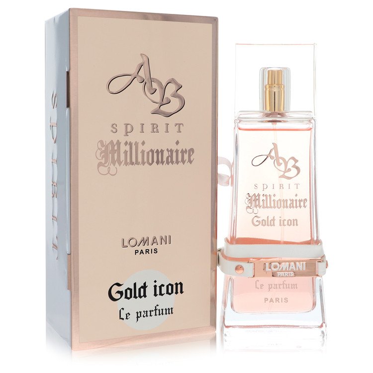 Ab Spirit Millionaire Gold Icon Perfume By Lomani Eau De Parfum Spray- Free Shipping