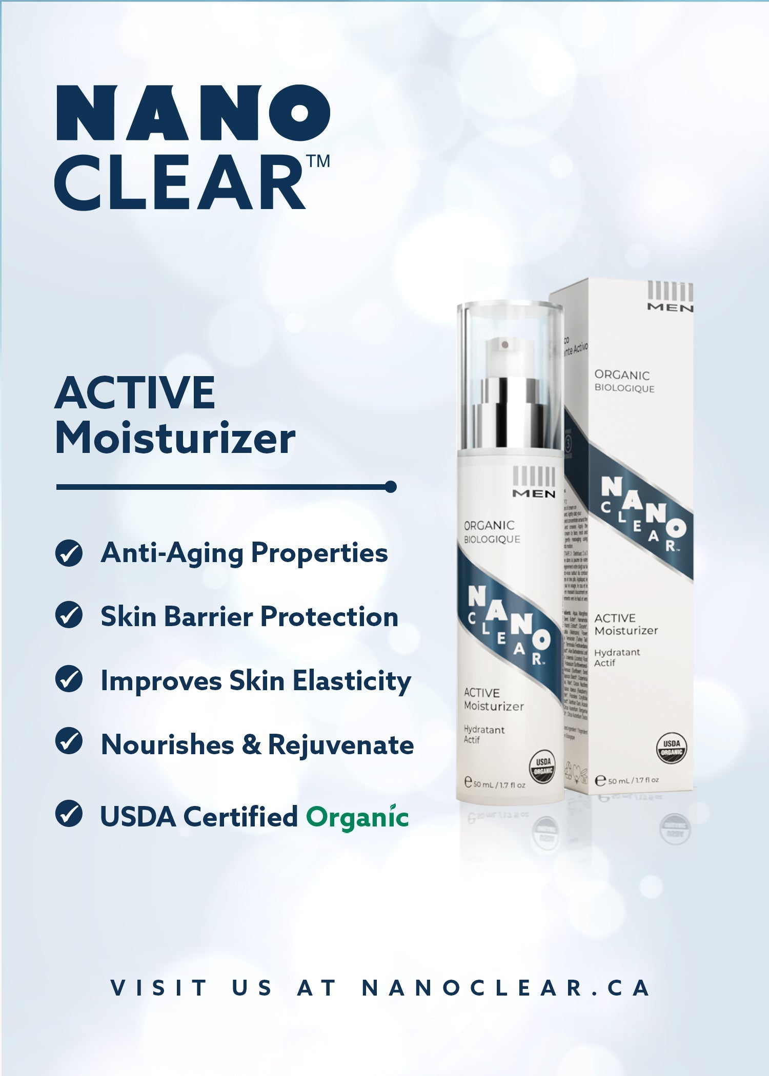 Nano Clear - ACTIVE Moisturizer 50ml