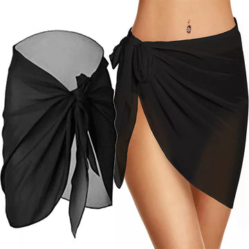 Women Short Sarongs Bathing Swimsuit  Beach Bikini Sheer Short Skirt  for Swimwear