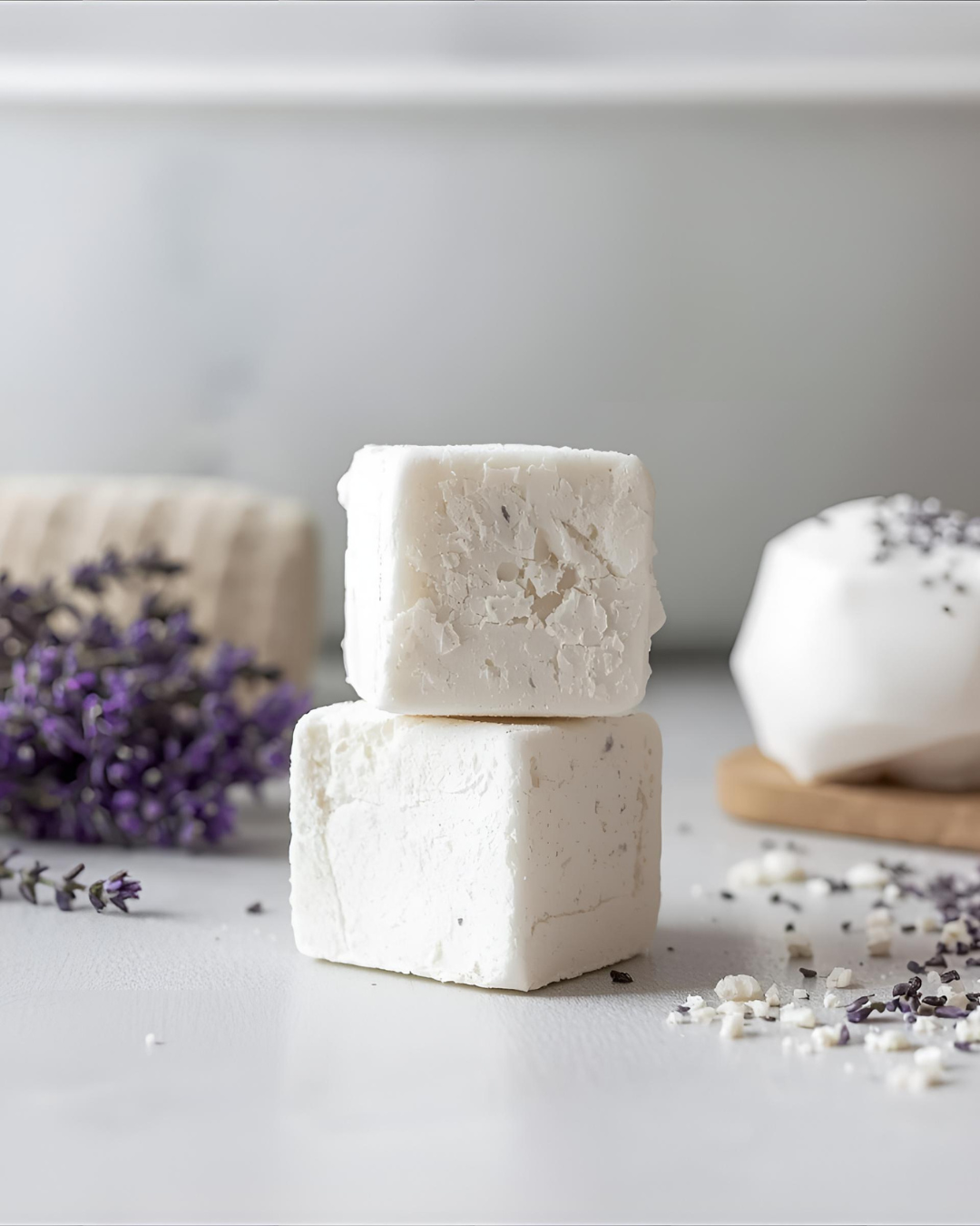 Lavender Bath Bomb – 100g with Argan & Avocado Oils, Bulgarian Lavender Essential Oils & Organic Lavender Buds, SLS & Paraben Free