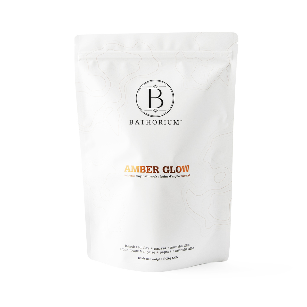 Wholesale Amber Glow Clay Mineral Soak – Detoxifying Bath Salt with Papaya Enzymes & African Watermelon Seed Oil