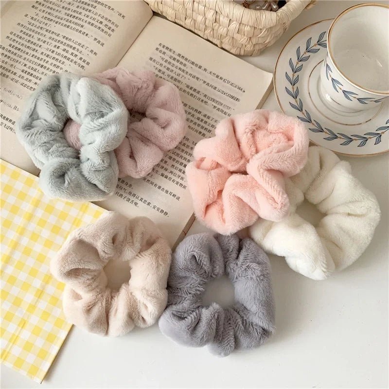 Autumn & Winter Soft Warm Fluffy Scrunchies Series