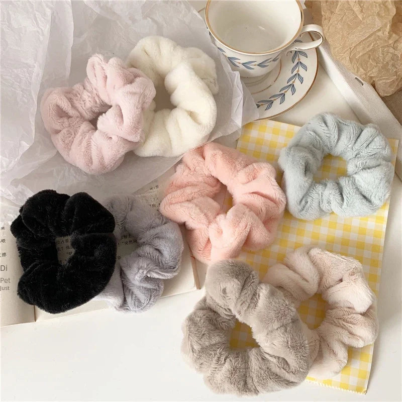 Autumn & Winter Soft Warm Fluffy Scrunchies Series