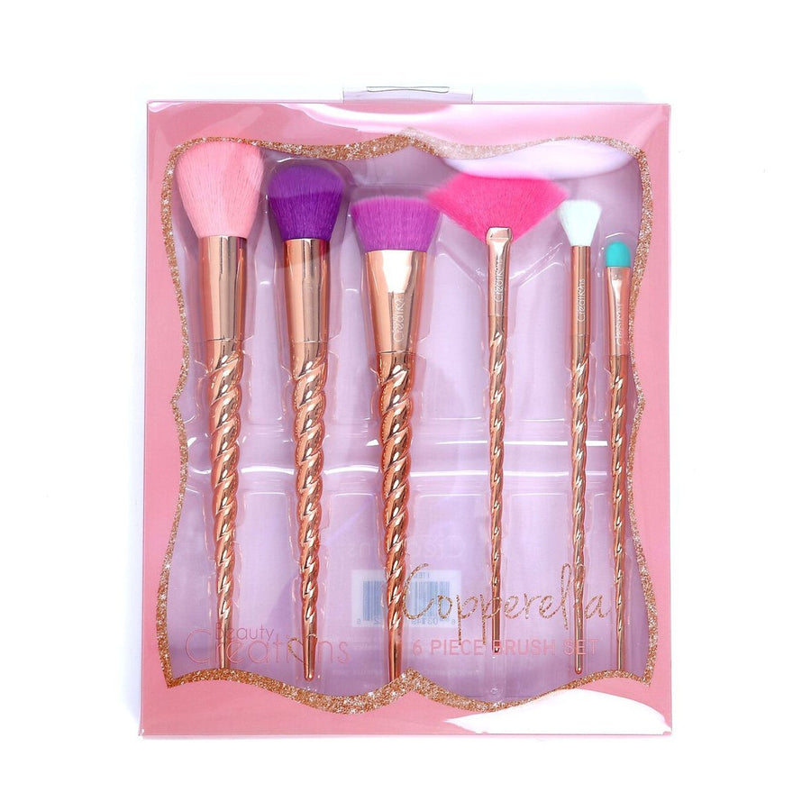 BEAUTY CREATIONS Copperella 6 Pc Brush Set - Free Shipping