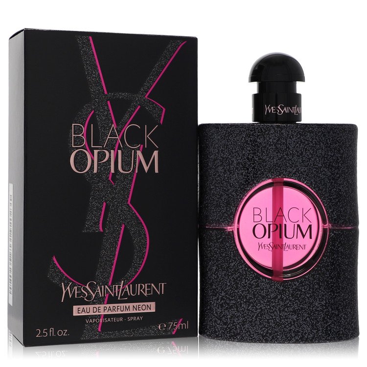 Black Opium Perfume By Yves Saint Laurent Eau De Parfum Neon Spray- Free Shipping