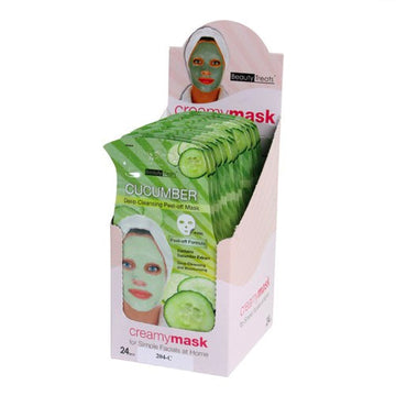 BEAUTY TREATS Cucumber Deep Cleansing Peel-Off Mask - Display Box 24 Pcs - Free Shipping