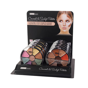 BEAUTY TREATS Conceal & Sculpt Palette Display Case Set 12 Pieces - Free Shipping