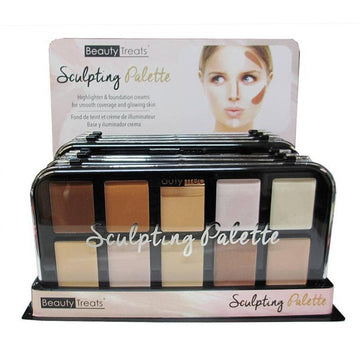 BEAUTY TREATS Sculpting Palette Display Set, 12 Pieces - Free Shipping