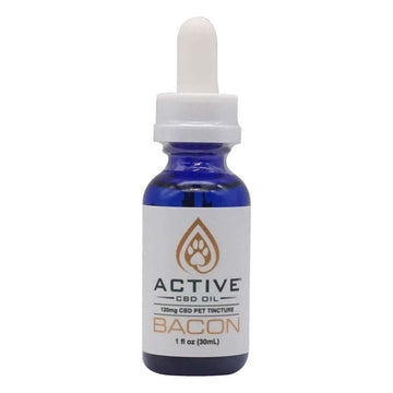 CBD Active Pet Tincture - 120mg - Bacon - Free Shipping