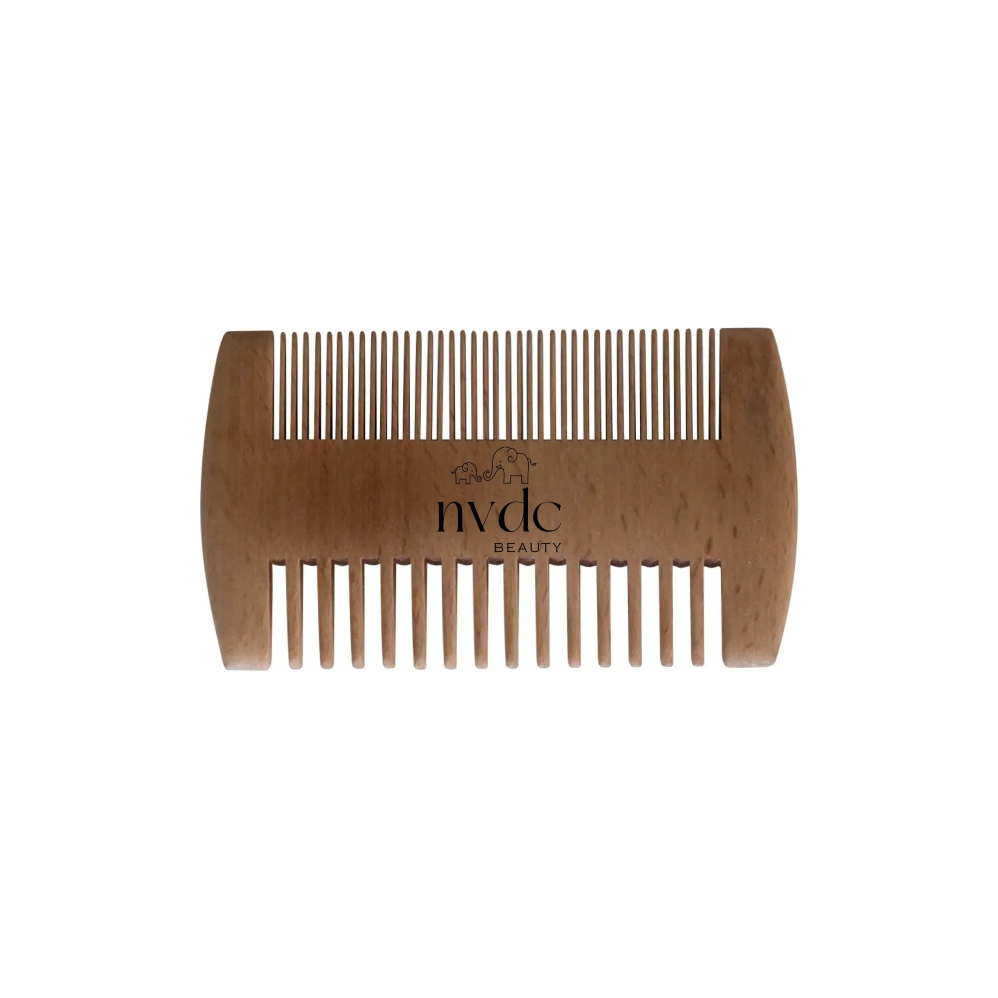 Bamboo Beard Comb – Dual Tooth, Eco-Friendly