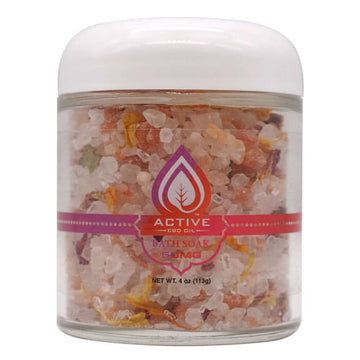 CBD  Active Bath Salt Soak - 50 mg Water Soluble 4 oz - Free Shipping