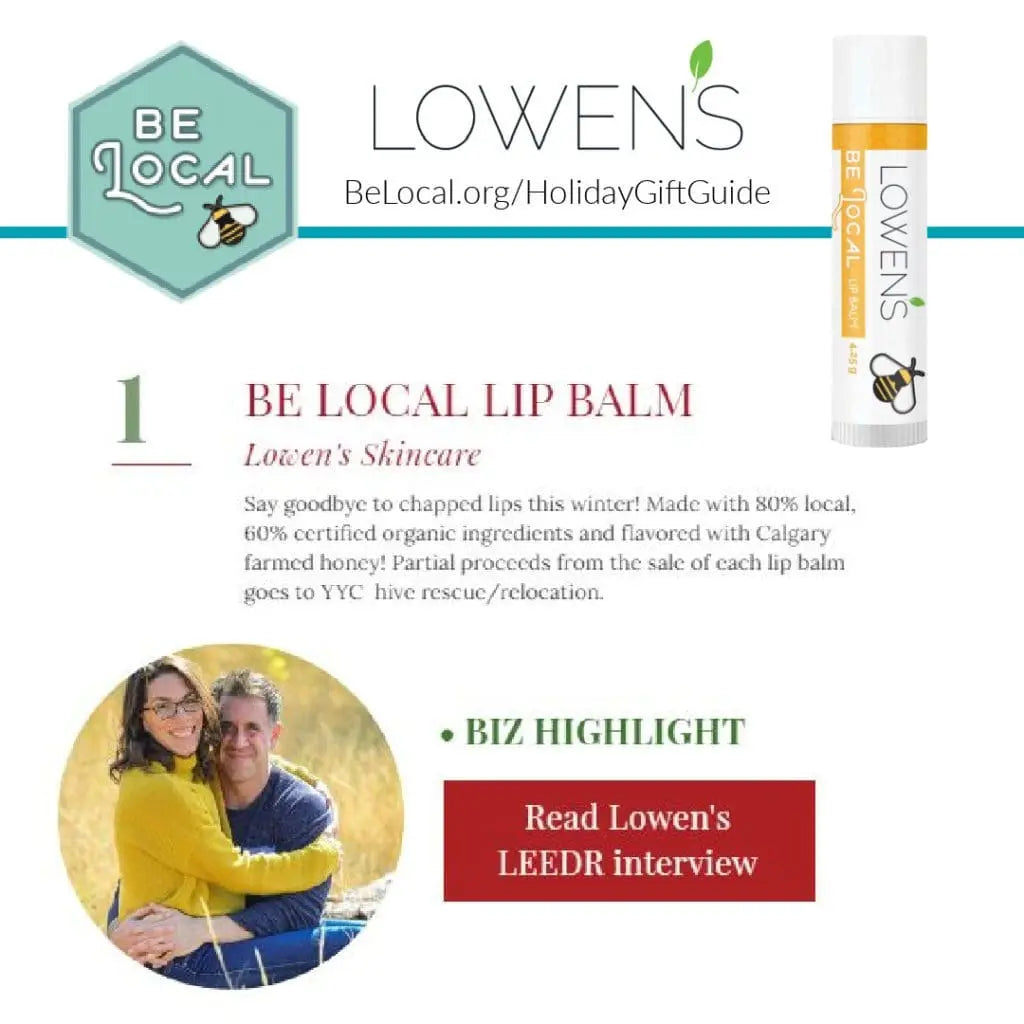 Be Local Honey Lip Balm – EWG Verified, Locally Made in Calgary