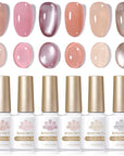 6 Colors Nude Pink Gel Polish Set 10ml