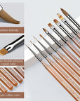 9pcs Nail Brush Set