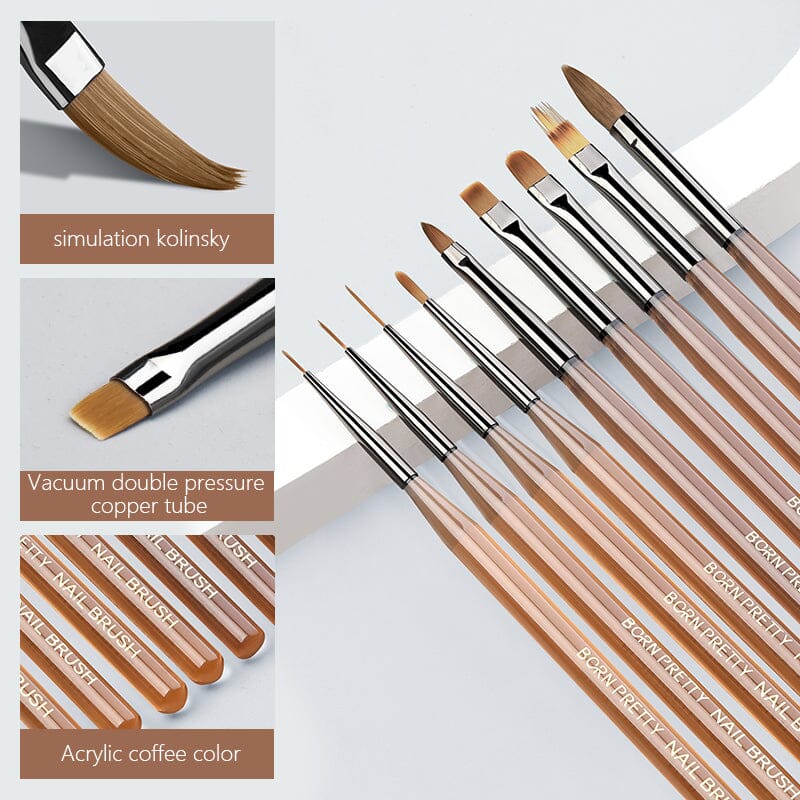 9pcs Nail Brush Set