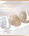 2pcs Set Water Light Cat Magnetic Gel & Jelly Nude Gel