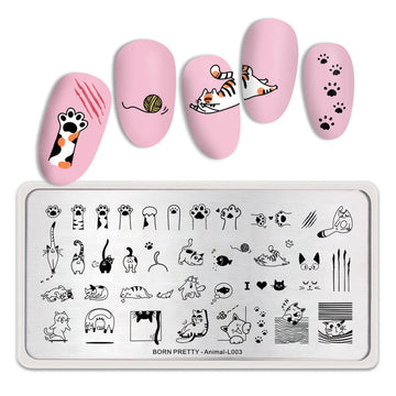 Nail Stamping Plate Animal-L003