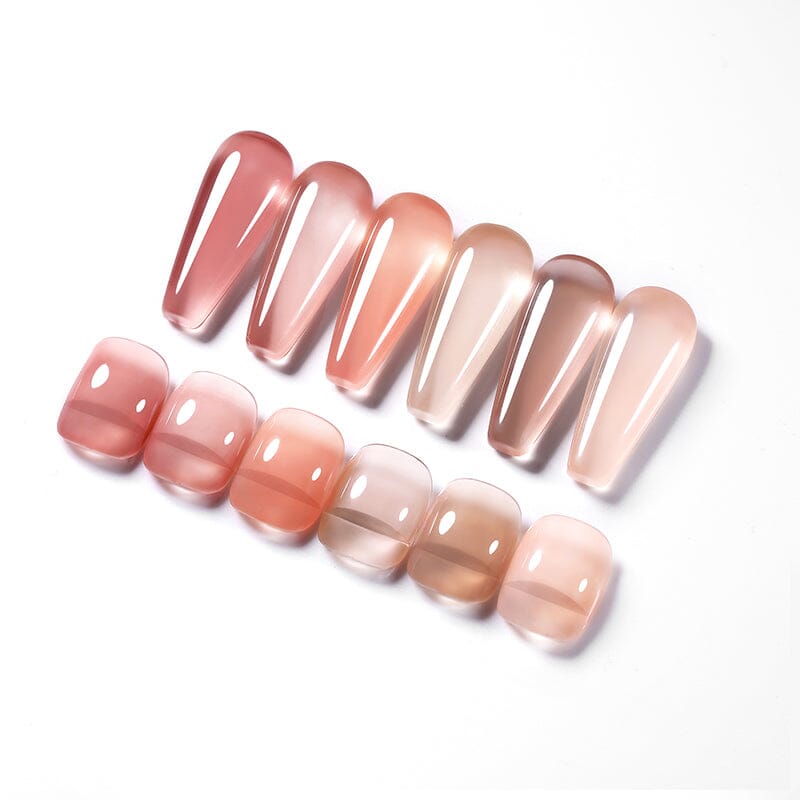 6 Colors Nude Jelly Gel Set 02 10ml