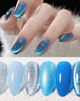 6 Colors Gel Polish Blue Stars Mixed Set 7ml