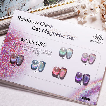 Color Chart Card for Rainbow Glass Cat Magnetic Gel