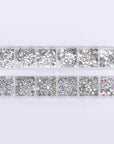 12 Grids Colorful Nail Rhinestones