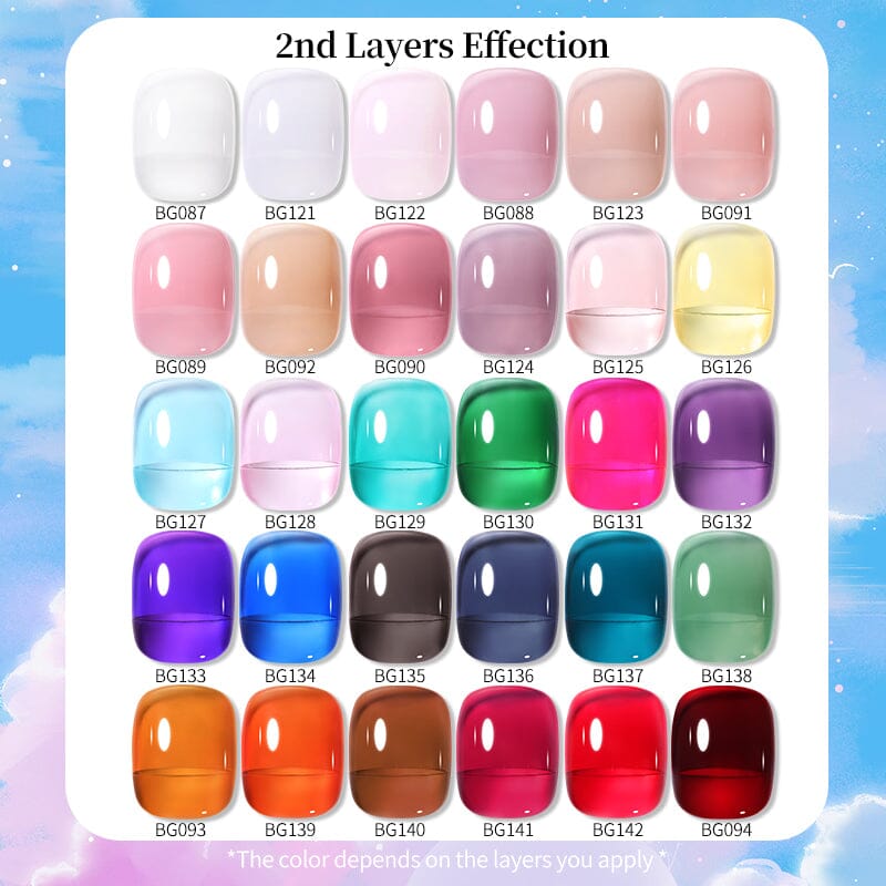 22 Colors Jelly Nude Gel Set 15ml