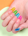 6 Colors Summer Soda Ice Jelly Gel Polish Set 7ml