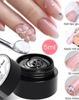 Clear Solid Nail Tips Gel 5ml