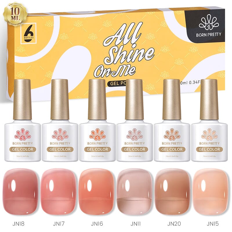 6 Colors Jelly Nude Gel Set 10ml