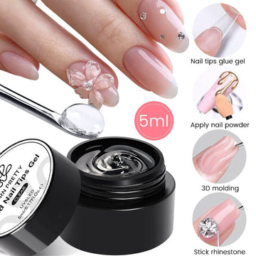 Clear Solid Nail Tips Gel 5ml