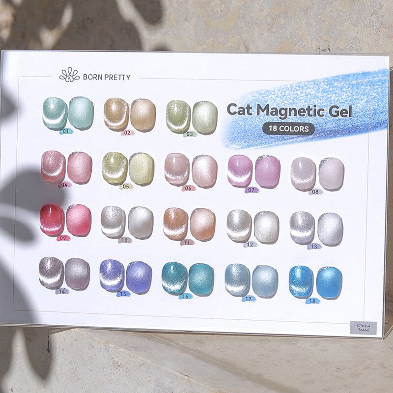 Color Chart Card for Sea Blue Cat Magnetic Gel