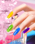 6 Colors Neon Garden Ice Jelly Gel Polish Set 7ml