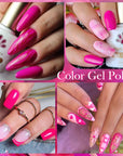 Pink 6 Colors Gel Polish Set 10ml