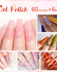 66pcs Color Gel Polish Set 01 15ml