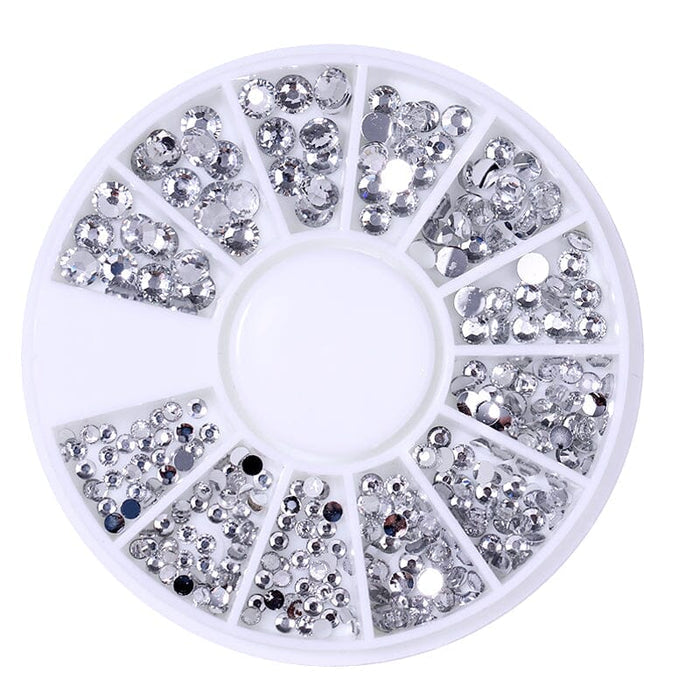 3D Nail Rhinestones in Wheel