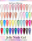 50 Colors Jelly Nude Gel 10ml