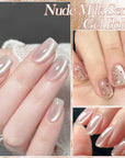 6 Colors Nude Milk Gel Polish Set 10ml