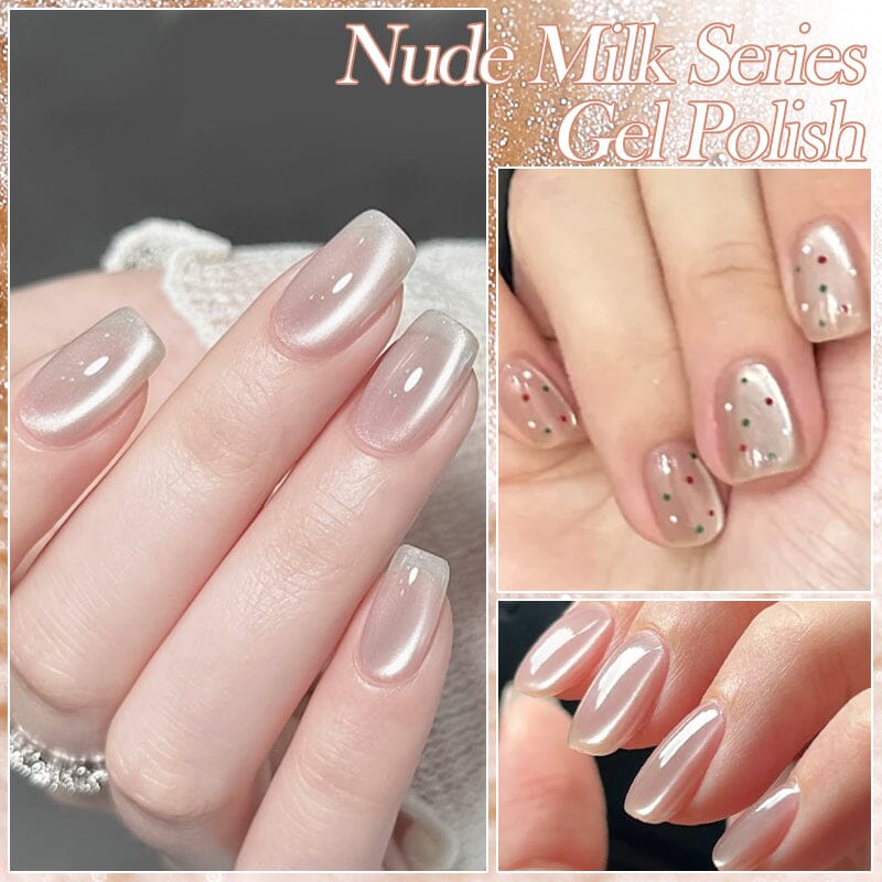 6 Colors Nude Milk Gel Polish Set 10ml