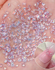 Mix Shapes Nail Art Decorations Sparkle Mini Auroras Ice Translucent Rhinestone Nail Art Manicure