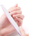 5pcs White Curved Nail Files 100/180