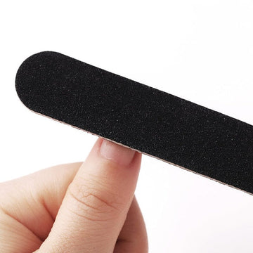 5pcs Black Straight Nail Files 180/180