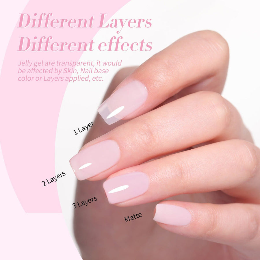 6 Colors Prime Basic Milky Jelly Gel 7ml