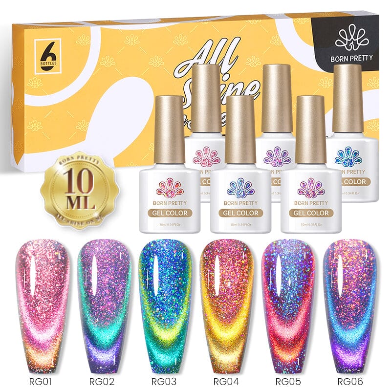 6 Colors Gel Polish Set (Magnetic, Thermal)