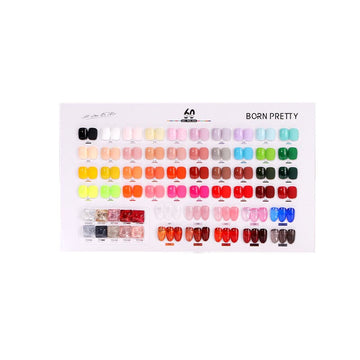 Color Chart Card for 15ml 60 Colors Gel Polish Set