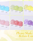 6 Colors Hey Candy Semi Jelly Gel Polish Set 7ml