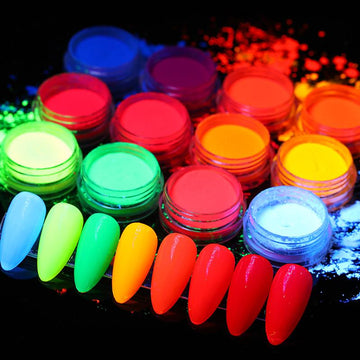 12 Colors Neon Fluorescent Powder