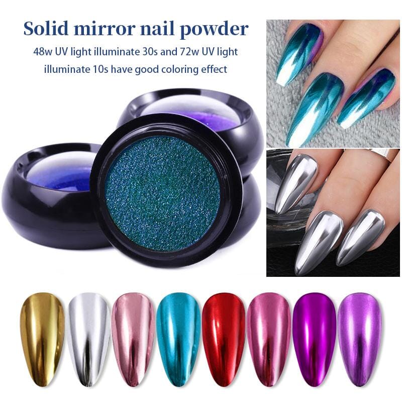 15 Colors Mirror Nail Powder Set