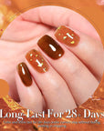 6 Colors Crystal Amber Jelly Gel Polish Set 10ml