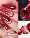 6 Colors Red Gel Polish Set 10ml